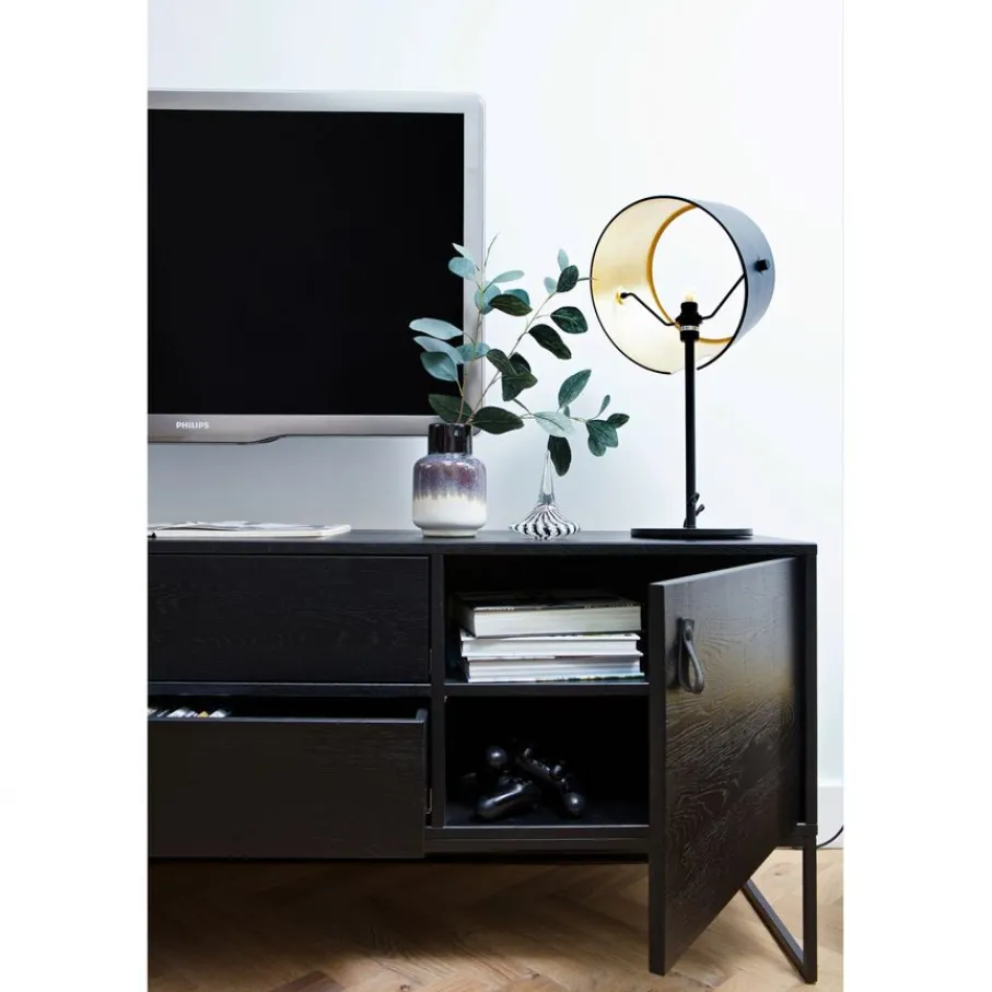 Tv-Meubels<WOOOD TV-meubel Silas Zwart - 180x61x44 cm