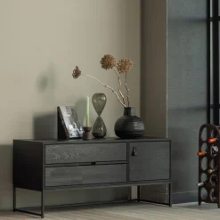 Tv-Meubels<WOOOD TV-meubel Silas Zwart - 120x55x44 cm