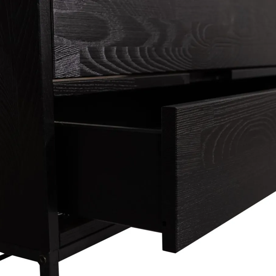 Tv-Meubels<WOOOD TV-meubel Silas Zwart - 120x55x44 cm