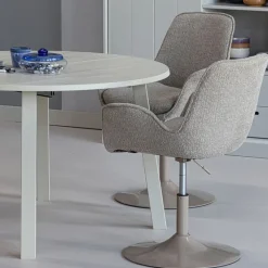 Eettafels<WOOOD Uitschuifbare Eettafel Janne Grijs - 120/200x120 cm