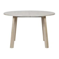 Eettafels<WOOOD Uitschuifbare Eettafel Lange Jan Wit - 120/160/200x120 cm