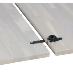 Eettafels<WOOOD Uitschuifbare Eettafel Lange Jan Wit - 120/160/200x120 cm