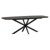 Eettafels<WOOOD Uitschuifbare Eettafel Arros Zwart - 180/220x90 cm