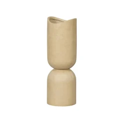 Vazen & Potten<WOOOD Vaas Mosi Beige - 75 cm hoog