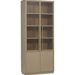 Buffetkasten|Vitrinekasten<WOOOD Vitrinekast Casa Mud - 101x236x40 cm