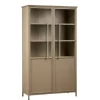Buffetkasten|Vitrinekasten<WOOOD Vitrinekast Exhibit Khaki - 99x170x44 cm