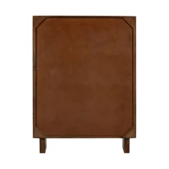Vitrinekasten<WOOOD Vitrinekast Kella Donkerbruin - 100x132x44 cm