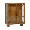 Vitrinekasten<WOOOD Vitrinekast Kella Naturel - 100x132x44 cm