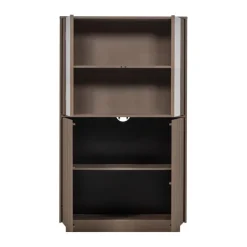 Vitrinekasten<WOOOD Vitrinekast Nova Truffel - 102x172x40 cm
