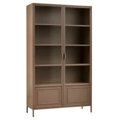Vitrinekasten<WOOOD Vitrinekast Ronja Bruin - 110x189x43 cm