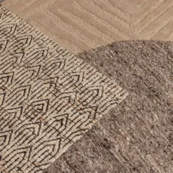 Vloerkleden<WOOOD Vloerkleed Efia Bruin - Ø 200 cm
