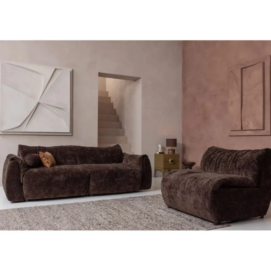 Vloerkleden<WOOOD Vloerkleed Efia Bruin - 170x240 cm