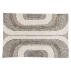 Vloerkleden<WOOOD Vloerkleed Moro Grijs / Wit - 170x240 cm