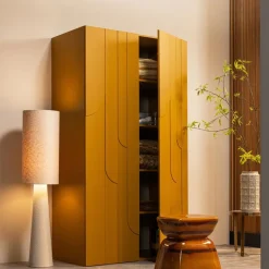 Vloerlampen<WOOOD Vloerlamp Loft Naturel - E27 - 130 cm hoog