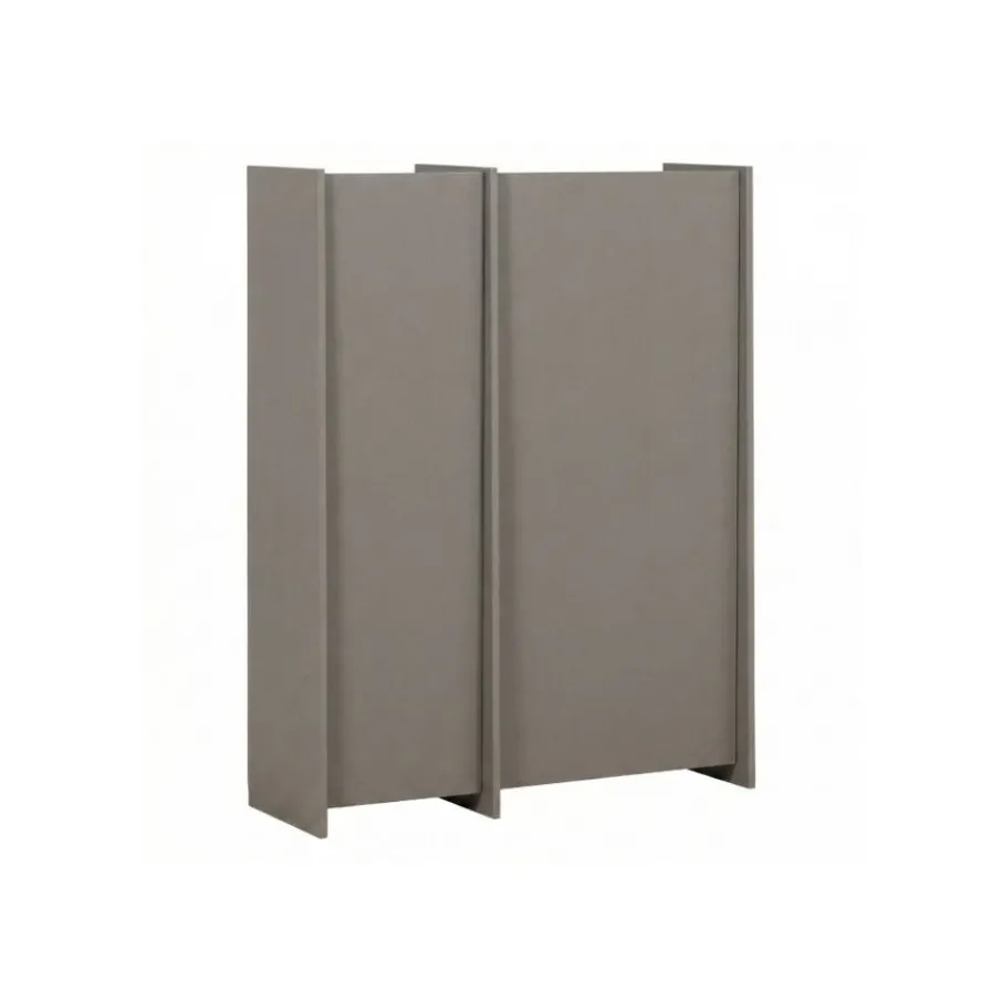 Wandkasten<WOOOD Wandkast Brock Warmgrijs - 102x140x44 cm