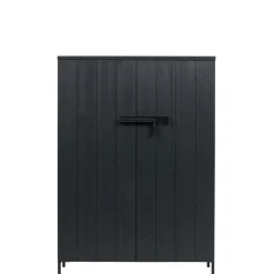 Wandkasten<WOOOD Wandkast Bruut Zwart - 100x140x41 cm