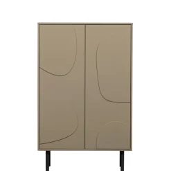 Wandkasten<WOOOD Wandkast Cadiz Mud - 85x135x40 cm