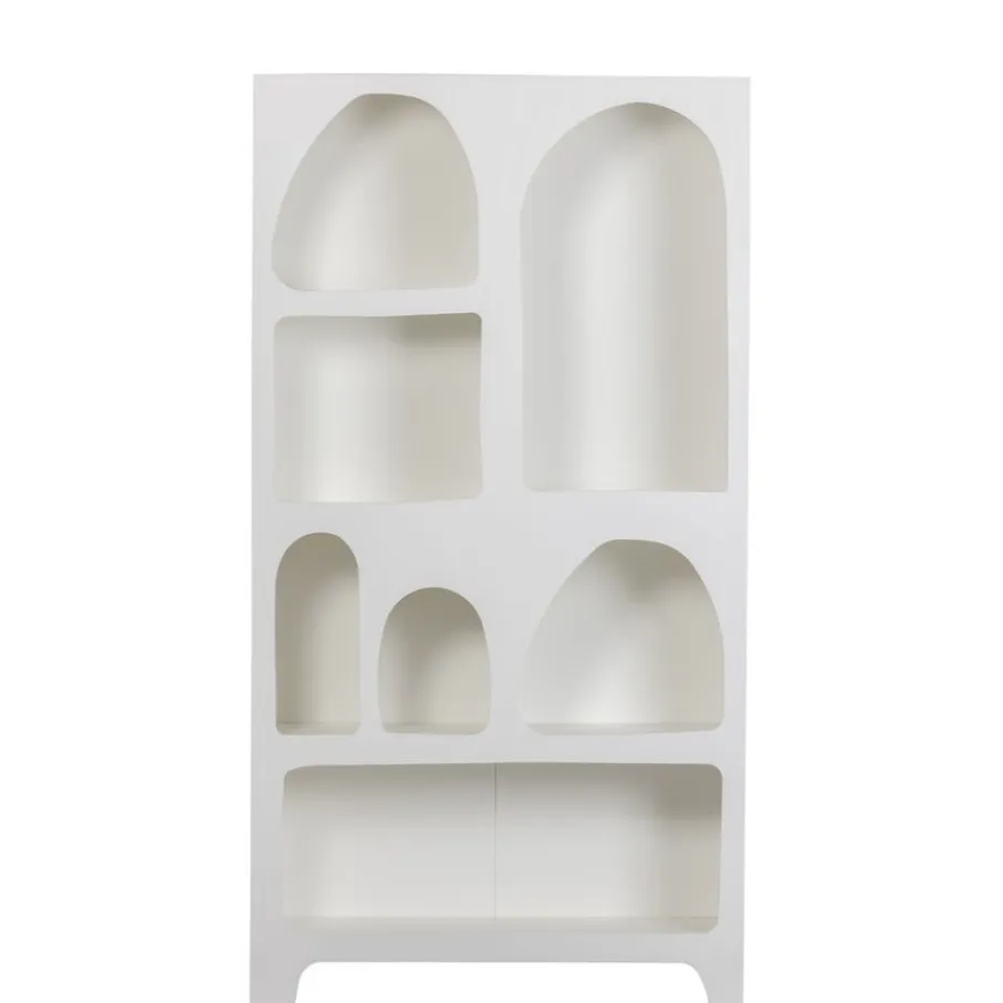 Wandkasten<WOOOD Wandkast Caz Wit - 95x180x32 cm