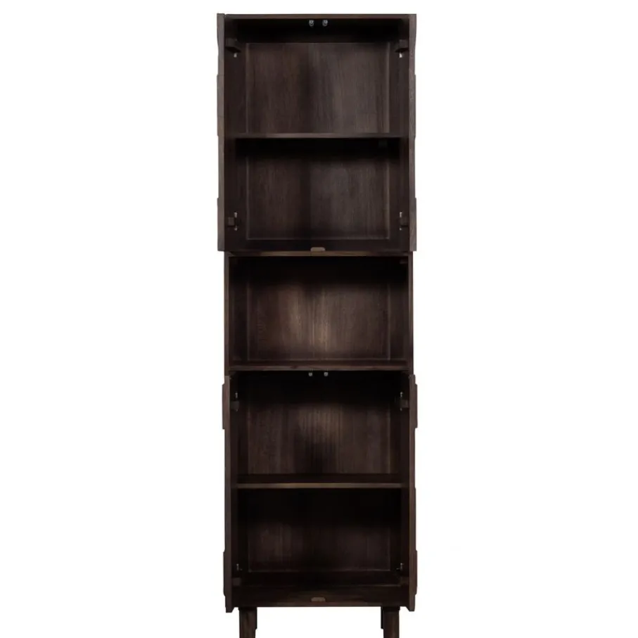 Wandkasten<WOOOD Wandkast Draw Bruin - 60x200x40 cm