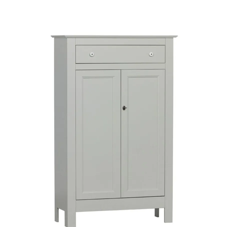 Wandkasten<WOOOD Wandkast Eva Grijs - 93x150x40 cm