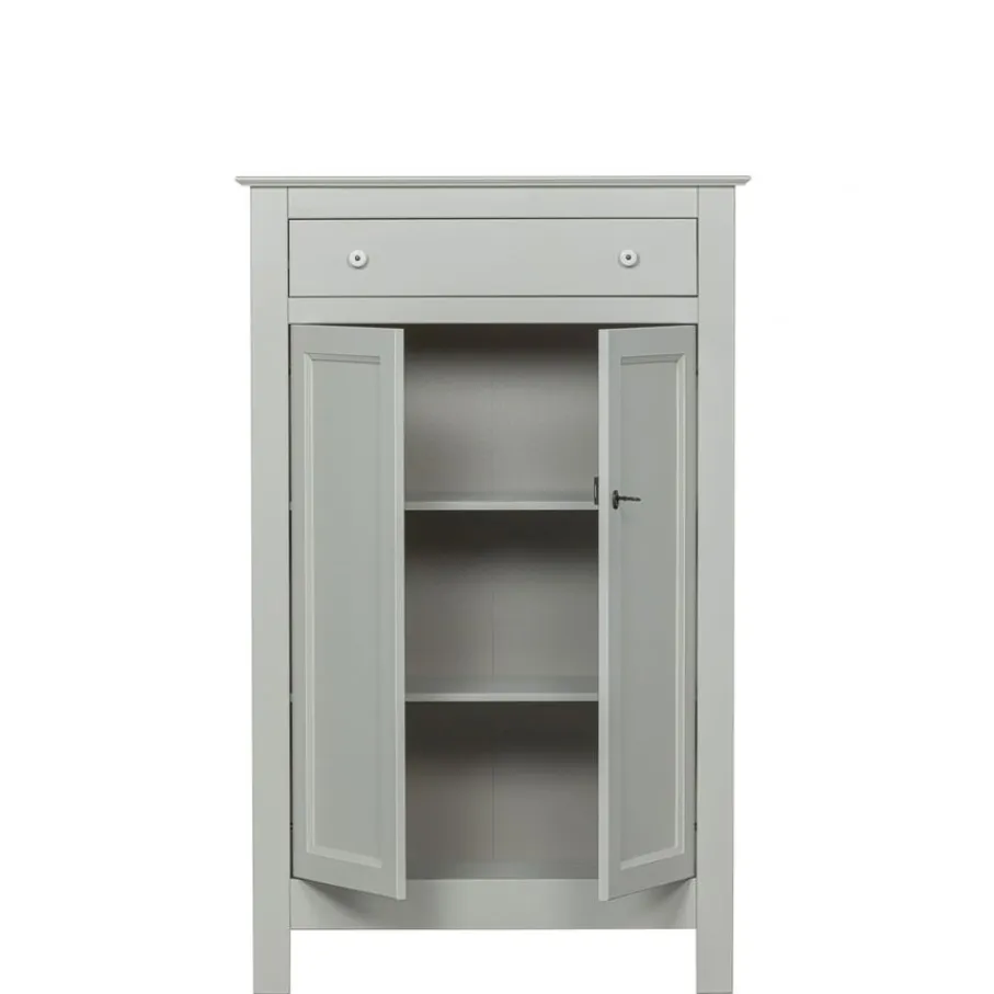 Wandkasten<WOOOD Wandkast Eva Grijs - 93x150x40 cm