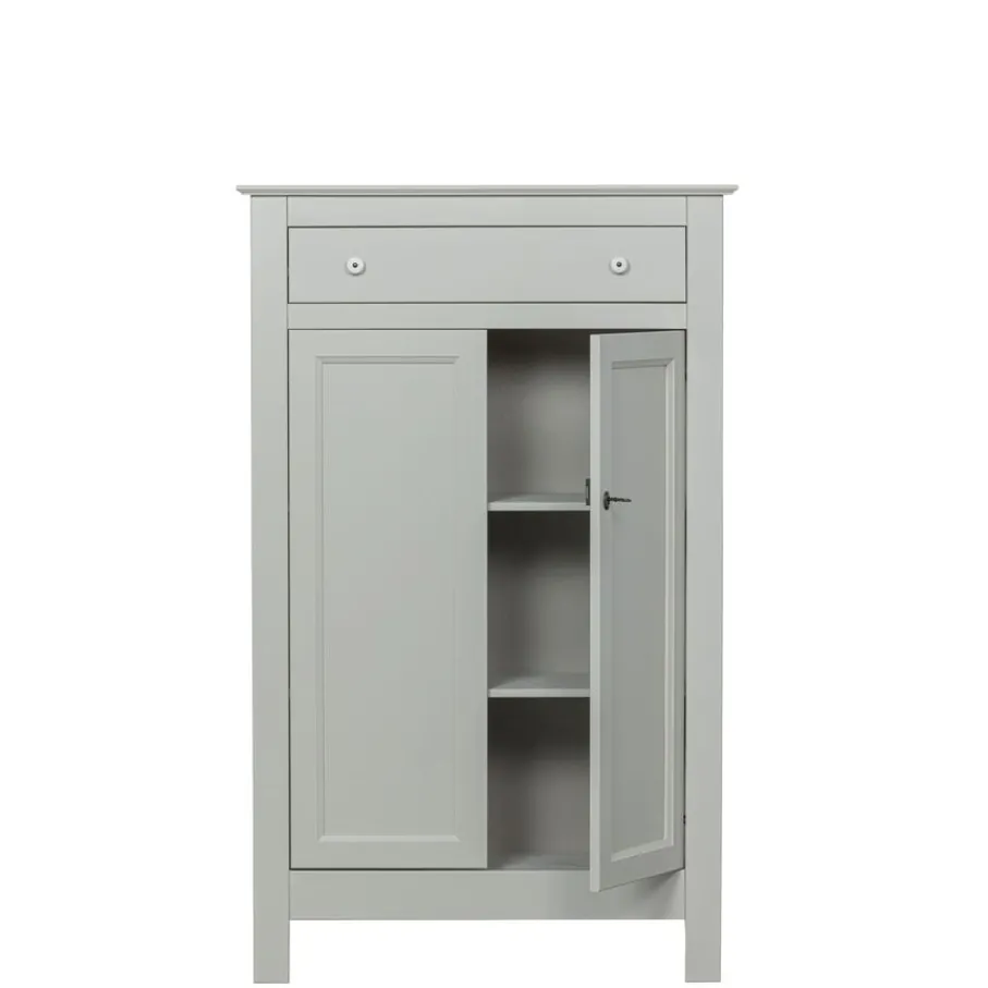 Wandkasten<WOOOD Wandkast Eva Grijs - 93x150x40 cm