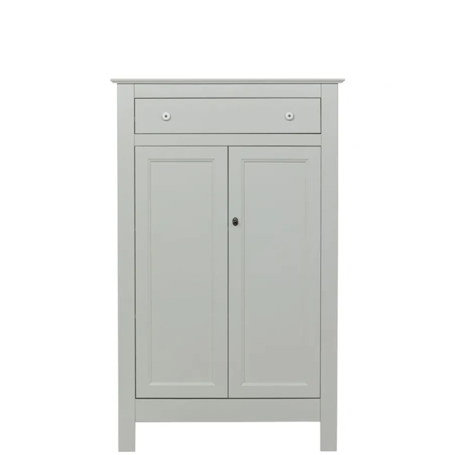 Wandkasten<WOOOD Wandkast Eva Grijs - 93x150x40 cm