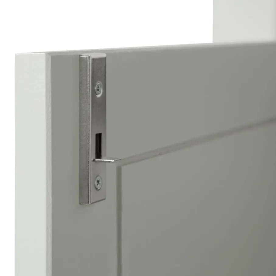 Wandkasten<WOOOD Wandkast Eva Grijs - 93x150x40 cm
