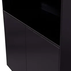 Wandkasten<WOOOD Wandkast Finca Zwart - 110x170x40 cm