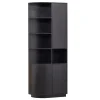Wandkasten<WOOOD Wandkast Finca Zwart - 78x210x40 cm