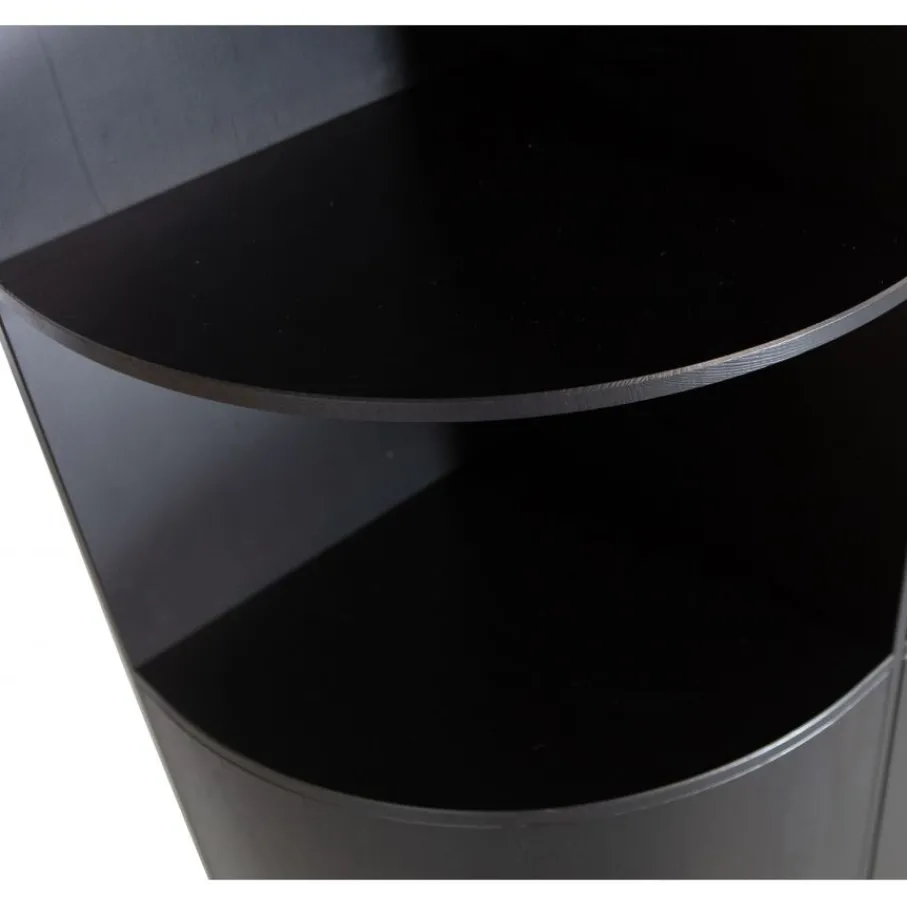 Wandkasten<WOOOD Wandkast Finca Zwart - 78x210x40 cm
