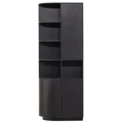 Wandkasten<WOOOD Wandkast Finca Zwart - 78x210x40 cm