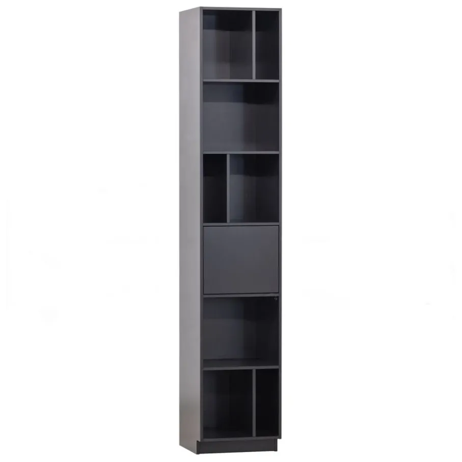Wandkasten<WOOOD Wandkast Finca Zwart - 40x210x40 cm