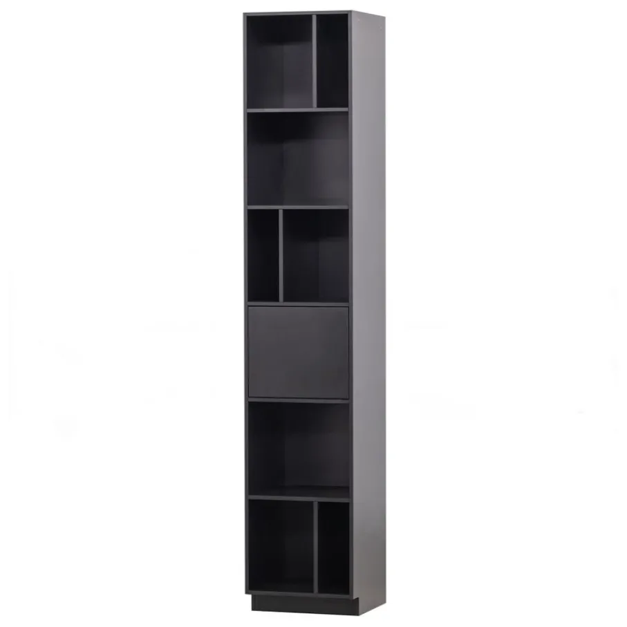 Wandkasten<WOOOD Wandkast Finca Zwart - 40x210x40 cm