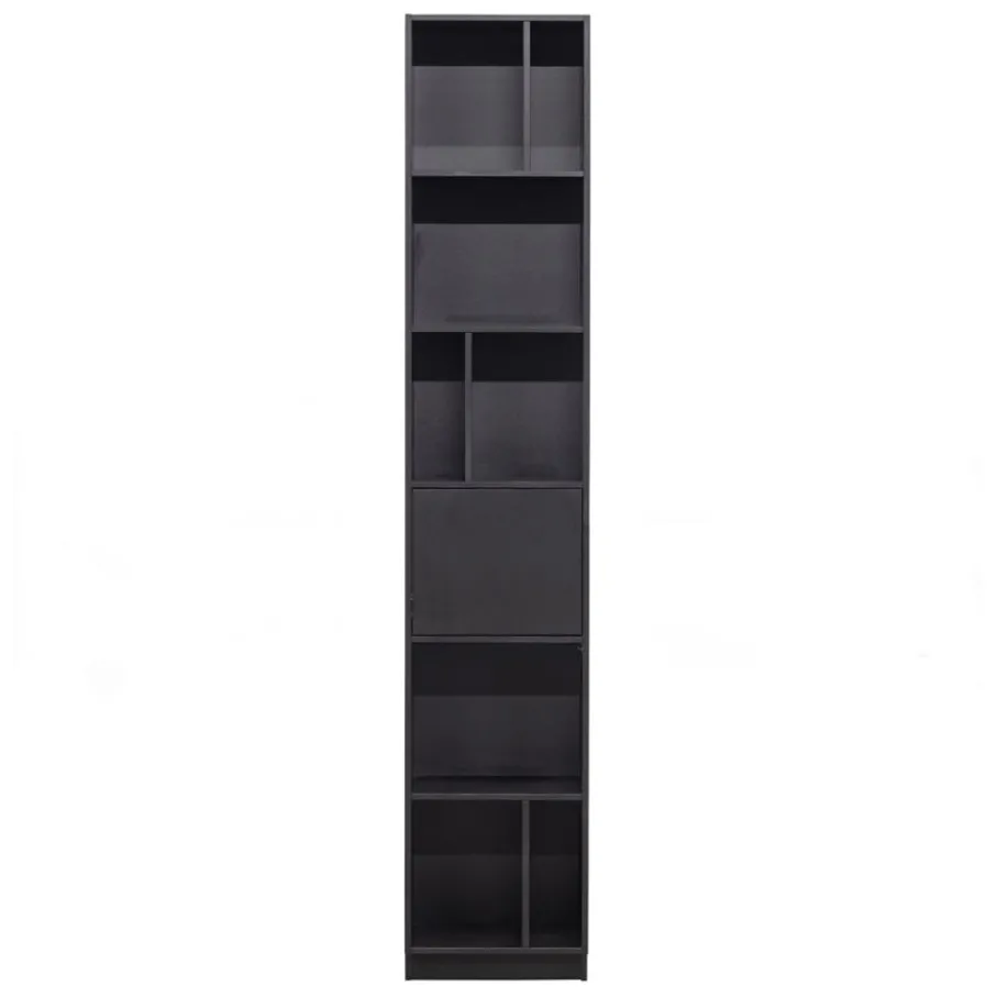 Wandkasten<WOOOD Wandkast Finca Zwart - 40x210x40 cm