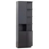 Wandkasten<WOOOD Wandkast Finca Zwart - 78x210x40 cm