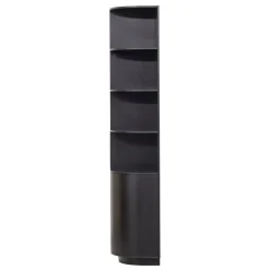 Wandkasten<WOOOD Wandkast Finca Zwart - 78x210x40 cm