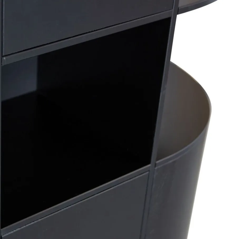 Wandkasten<WOOOD Wandkast Finca Zwart - 78x210x40 cm