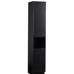 Wandkasten<WOOOD Wandkast Finca Zwart - 40x210x40 cm