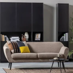 Wandkasten<WOOOD Wandkast Finca Zwart - 40x210x40 cm