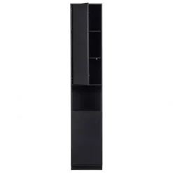 Wandkasten<WOOOD Wandkast Finca Zwart - 40x210x40 cm