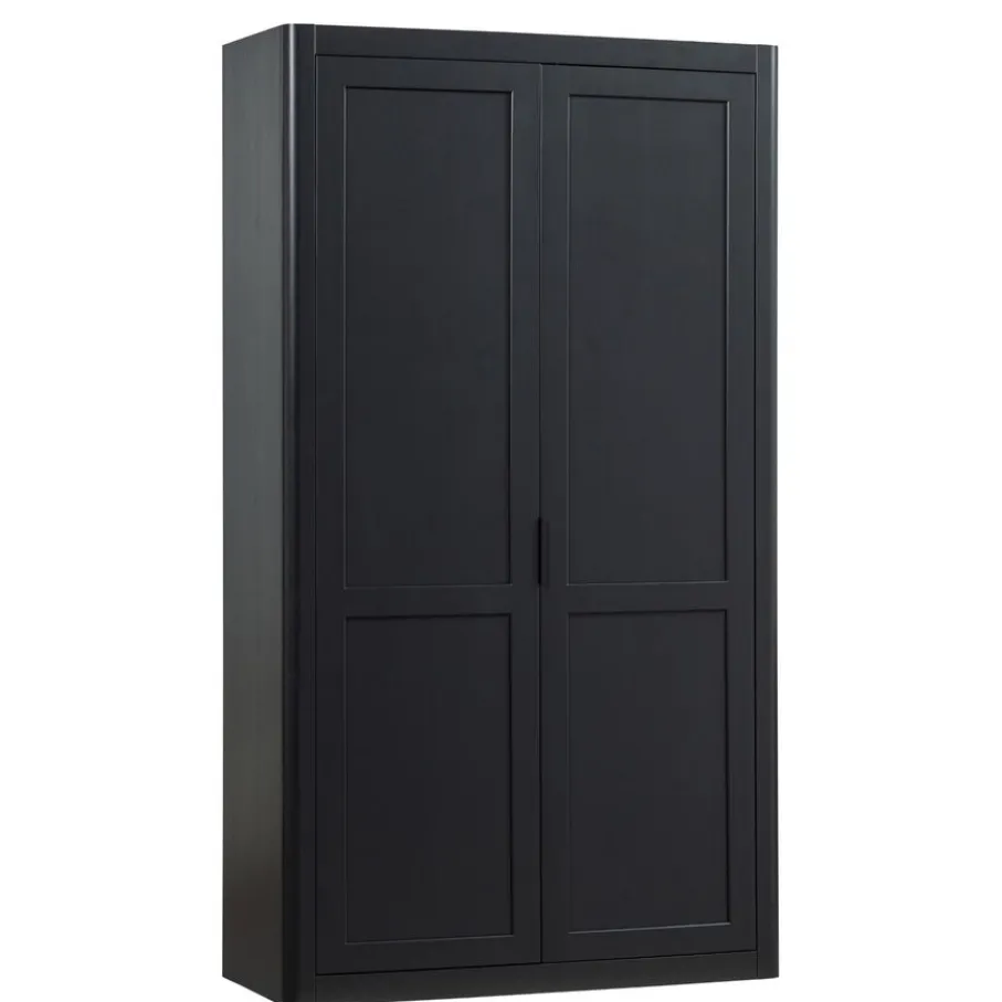 Wandkasten<WOOOD Wandkast Gunnar Zwart - 120x217x48 cm