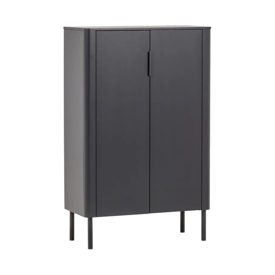 Wandkasten<WOOOD Wandkast Gunnar Zwart - 85x135x39 cm