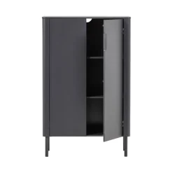 Wandkasten<WOOOD Wandkast Gunnar Zwart - 85x135x39 cm