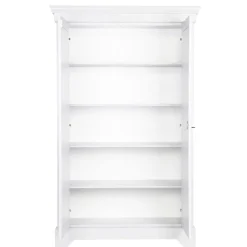 Wandkasten<WOOOD Wandkast Isabel Wit - 118x191x47 cm