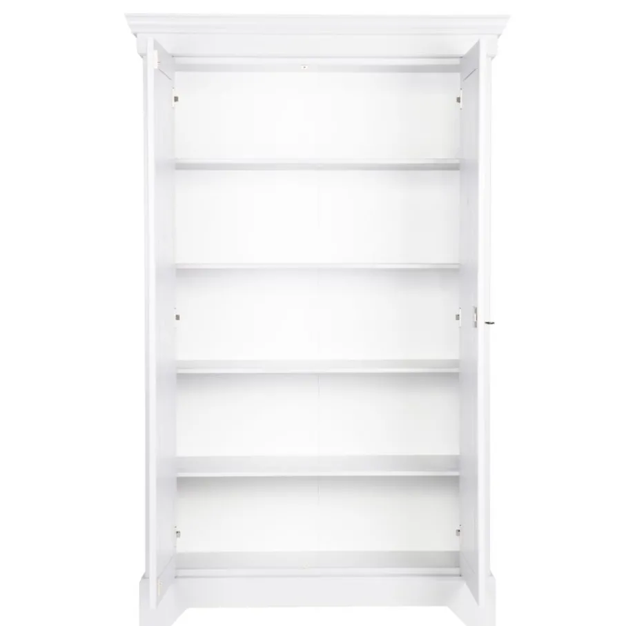 Wandkasten<WOOOD Wandkast Isabel Wit - 118x191x47 cm