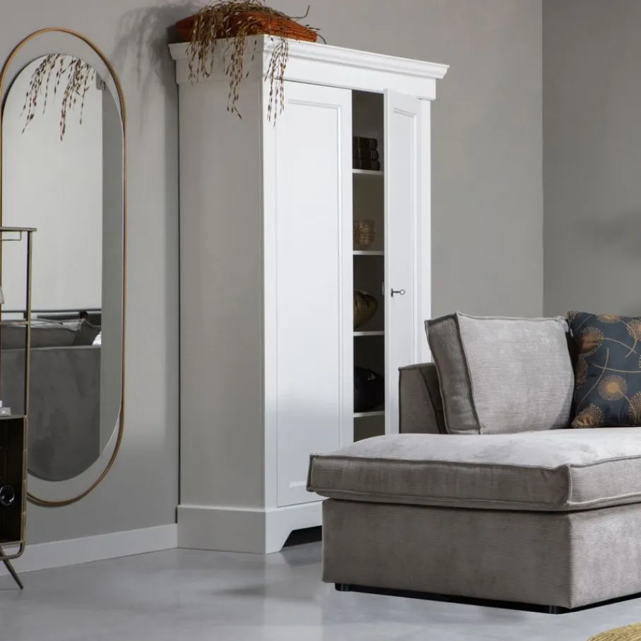 Wandkasten<WOOOD Wandkast Isabel Wit - 118x191x47 cm
