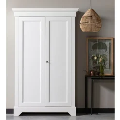 Wandkasten<WOOOD Wandkast Isabel Wit - 118x191x47 cm