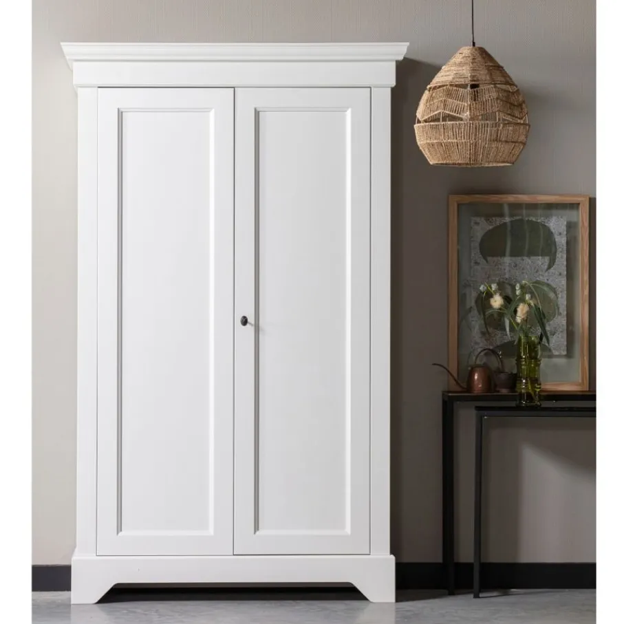 Wandkasten<WOOOD Wandkast Isabel Wit - 118x191x47 cm