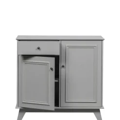 Wandkasten<WOOOD Wandkast Lily Grijs - 98x93x55 cm